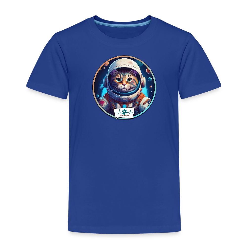 Kinder T-Shirt mit Katzen-Motiv (Premium) - Königsblau