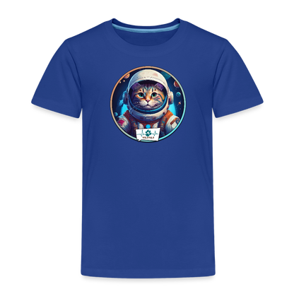 Kinder T-Shirt mit Katzen-Motiv (Premium) - Königsblau