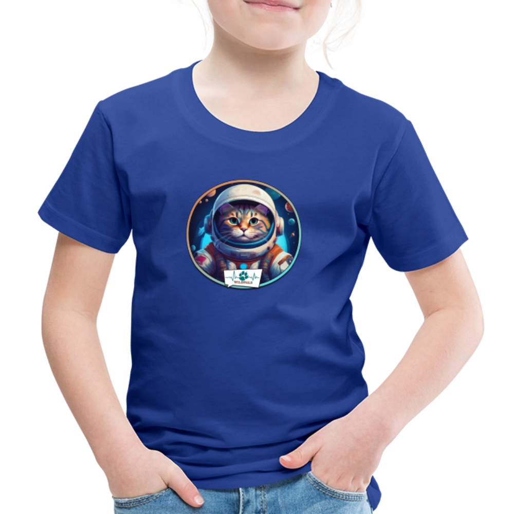 Kinder T-Shirt mit Katzen-Motiv (Premium) - Königsblau