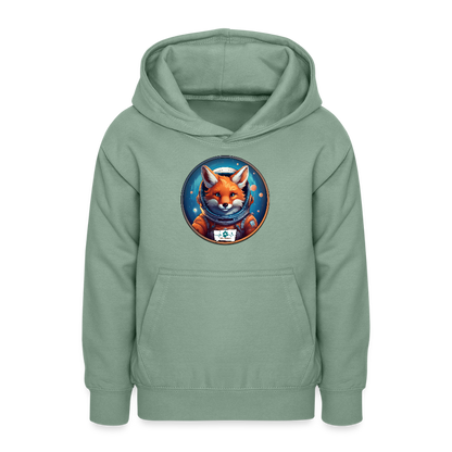SPACE PALS Kids - Kinder Hoodie mit Fuchs-Motiv - Graugrün
