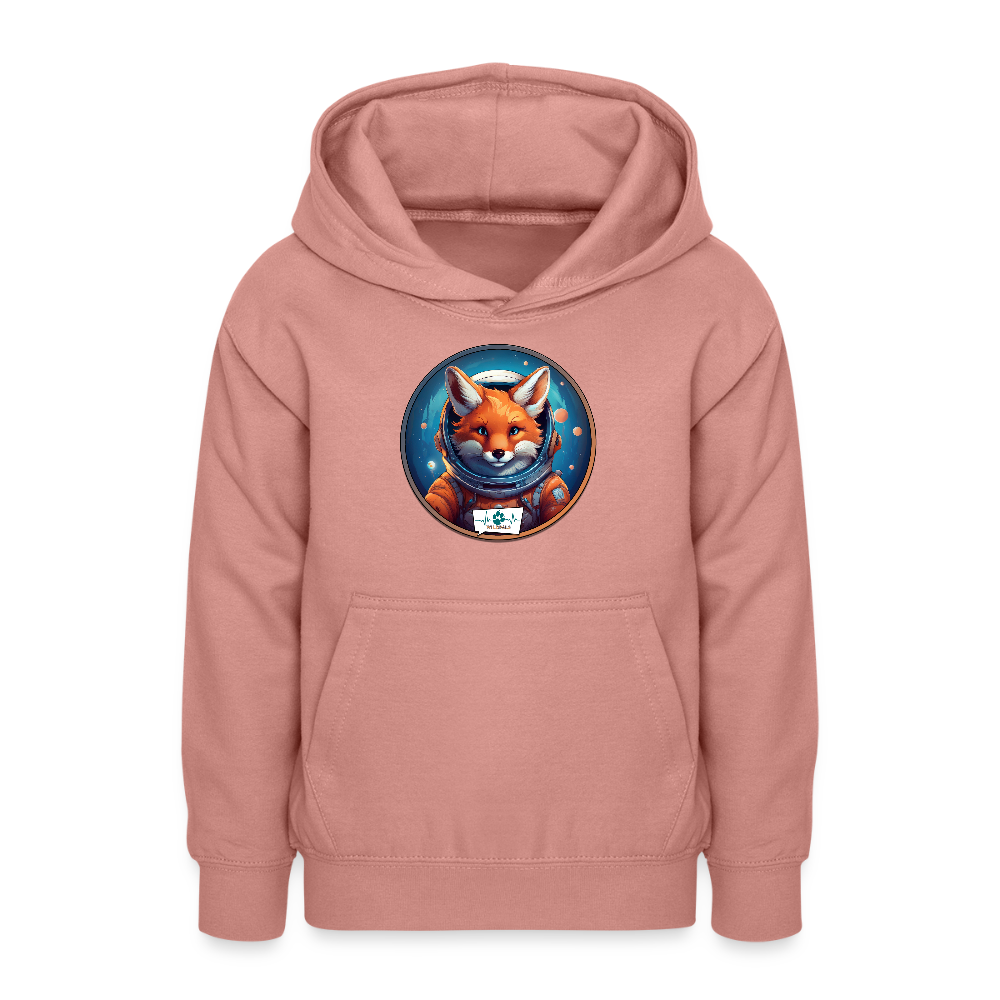 SPACE PALS Kids - Kinder Hoodie mit Fuchs-Motiv - Altrosa