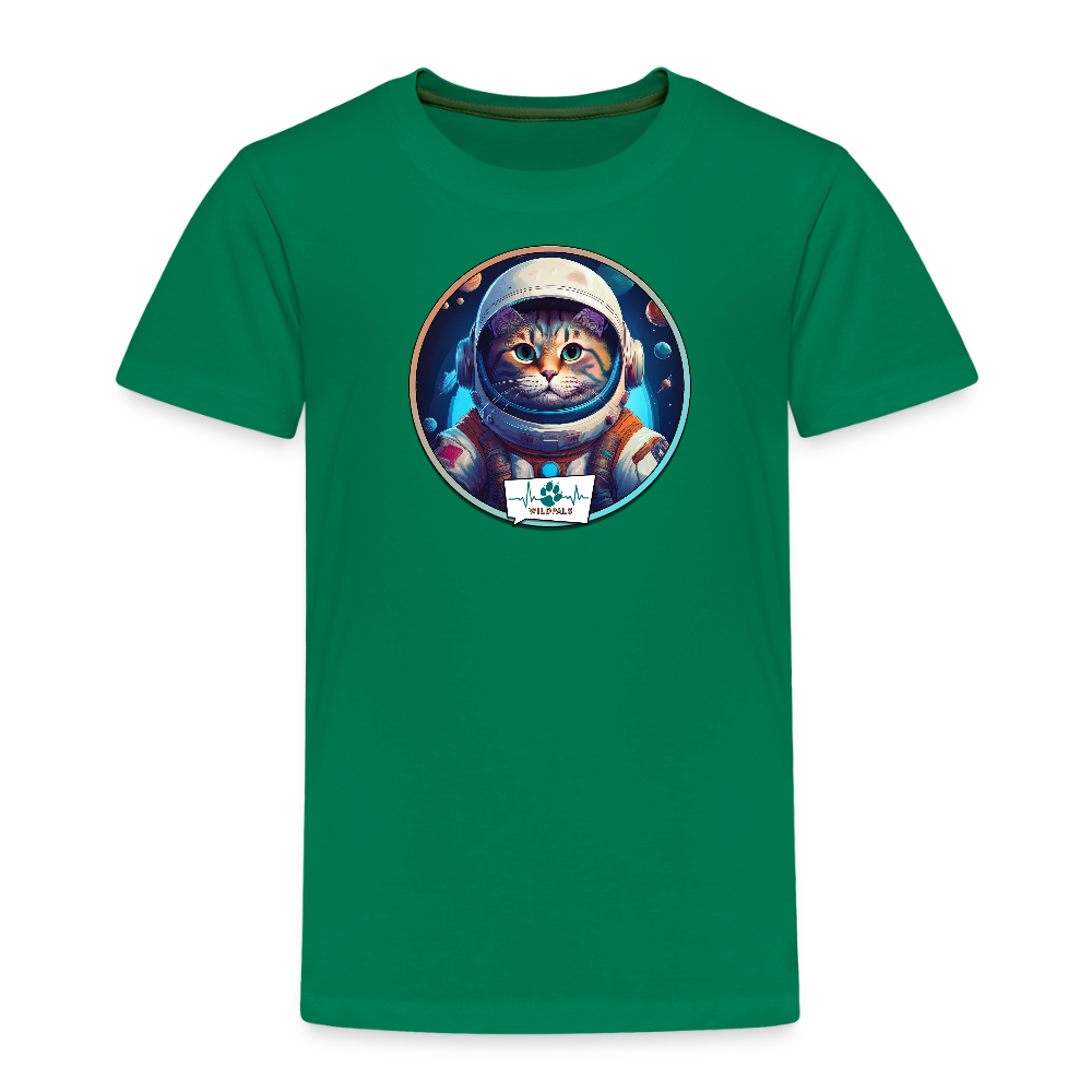 Kinder T-Shirt mit Katzen-Motiv (Premium) - Kelly Green